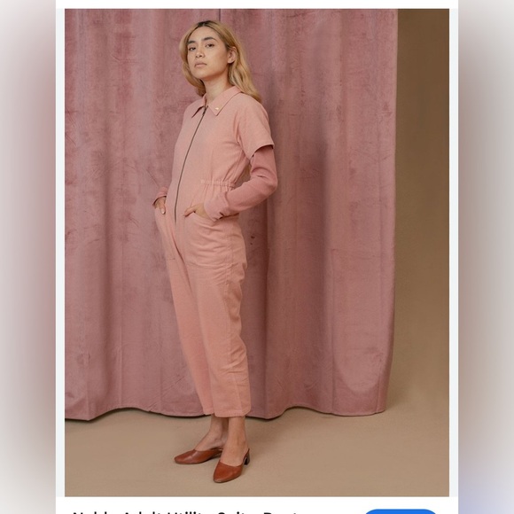 Noble Utility Jumpsuit Dusty Rose Boilersuit Minimalist...